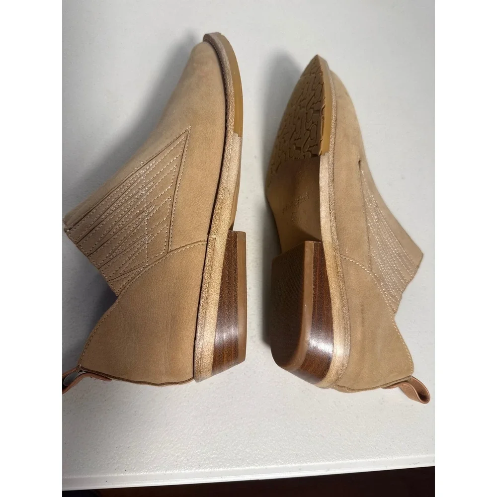 Gentle Souls Kenneth Cole Tan Leather Pointed Toe Ankle Boots Womens 8.5M